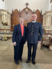 Kathryn Baird and Flt Lt Padre Tim Williamson